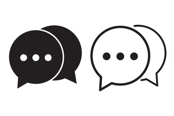 Chat icon, chat logo template.