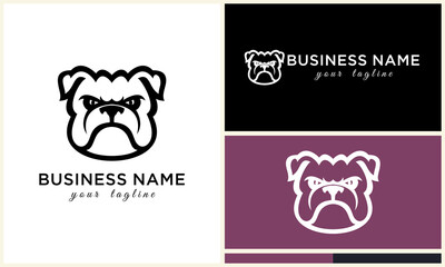 Bulldog Logo Design Variations. (6)