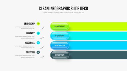 Financial Insight Frame Design Vector Illustration. Consulting Launch 4 Option Diagram Presentation Layout. Market Campaign Four Element Infographic Slide Template.