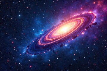 Intricate celestial tapestry woven with stars, constellations, and swirling nebulae, representing the vastness and mystery of the cosmos , milky way, quasar, eternity
