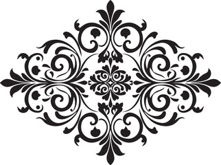 Elegant Vintage Floral Ornament SVG