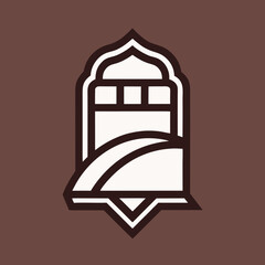 Minimal Chocolate Bar Outline Logo Design