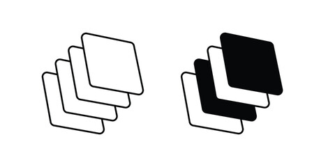 Colours set icon with white background vector stock illustration