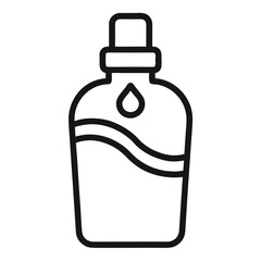 Minimal Lotion Bottle Outline Logo Design