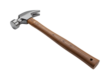 Claw Hammer A Detailed CloseUp of a Classic Carpenters Tool on transparent background