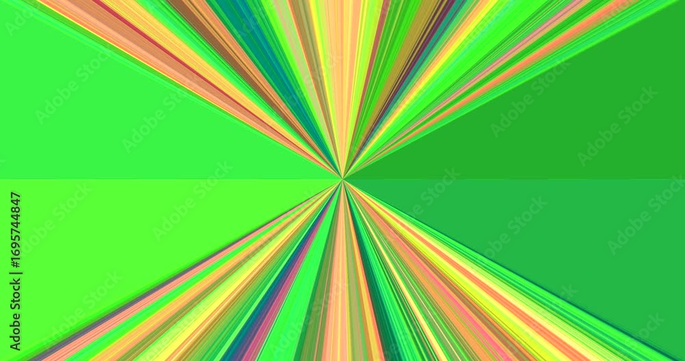 Poster this captivating tunnel loop features radiating lines of bold colors creating a mesmerizing effect. 