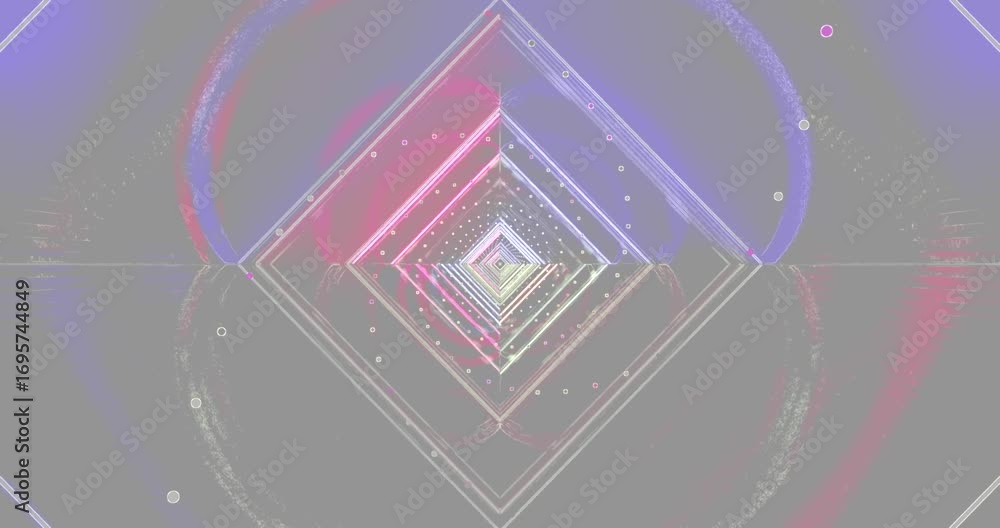 Poster dynamic patterns form a captivating tunnel effect that draws the viewer in. vivid colors shift and p