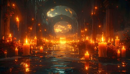 Obraz premium Abyss of Candlelight