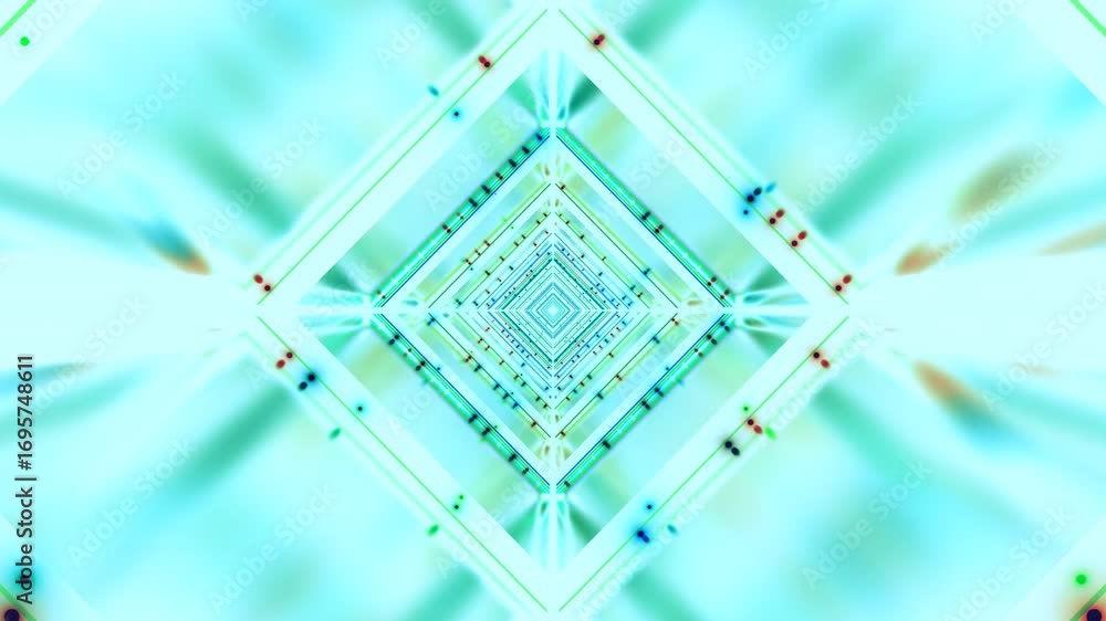 Poster a captivating loop showcases a vibrant tunnel effect with shifting colors, seamlessly drawing viewer