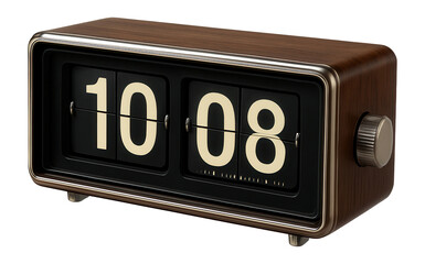 Retro flip clock with a nostalgic design