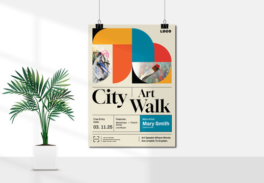 Creative Art Event Poster Template Layout