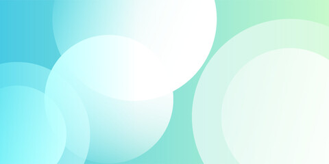 Minimalist banner background. Green and blue gradations.Circle geometric background. Simple design. Vector. EPS 10