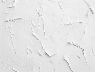 Obraz premium Textured white wall with peeling paint, showcasing intricate patterns and depth