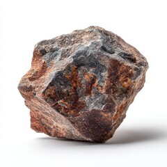 Natural rugged rock specimen with rich texture and color variations