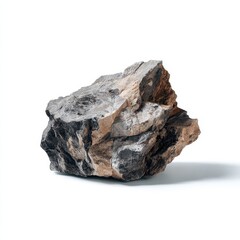 Natural rock formation with unique textures and colors in bright light