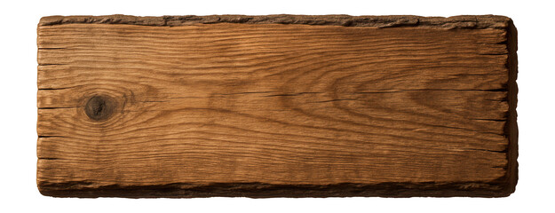 Obraz premium Wooden plank with rough sawn edges and natural grain pattern