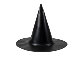 Black Witch Hat Halloween Costume Accessory on transparent background