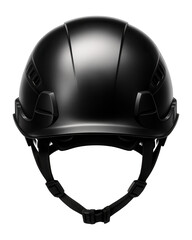 Fototapeta premium Black safety helmet with impact-resistant design