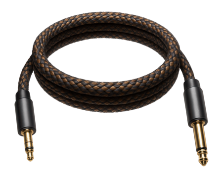 Flexible braided cable for audio equipment