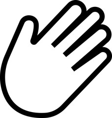 Hand Variation Icon , Featuring Different Hand Gestures displayed, Palm, Fingers, Signs, Symbols, Communication, Support, Care, monochrome and Human Interaction in Modern Vector Style elements