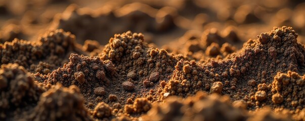 Exploring Soil Composition A Microscopic View of Diverse Textures, Rich Organic Matter, Clay, and Sand Interplay in Agriculture