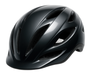 Helmet with aerodynamic shell and integrated ventilation