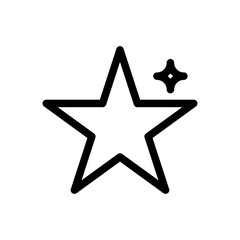 Star Line Icon of Luxury Travel Icon Set