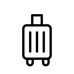 Business Luggage Line Icon of Business Travel Icon Set
