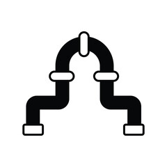 Plumbing icon with white background vector stock illustration