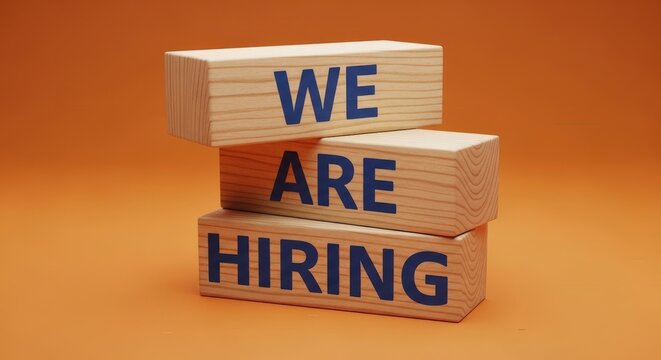 We Are Hiring Wooden Blocks Recruitment Job Vacancy Notice Announcement HR