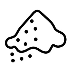 Ground Spices Line Icon of Spices & Herbs Icon Set