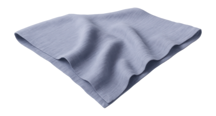 Flat periwinkle linen fabric with soothing shade