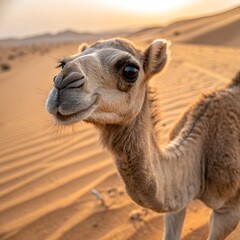 Obraz premium camel in the desert