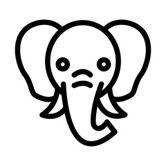 Elephant Line Icon of Zoos & Aquariums Icon Set
