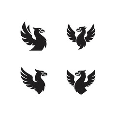 Majestic eagle emblems and icons, symbolizing power, freedom, and strength. Ideal for branding, logos, and design projects