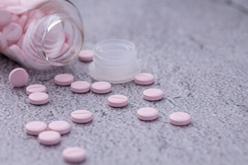 Variety of medicines and drugs.Medicine and healthcare concept.Variety of medicines and drugs.Medicine and healthcare concept.Pill for the prescription and treatment various diseases chemistry