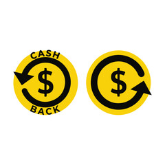 Cashback Money Return Icon Set.