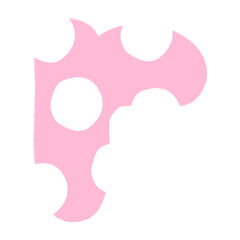 R Alphabet Hand Drawn Style And Pink Design Font Design R Alphabet Isolated