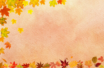 autumn leaves frame