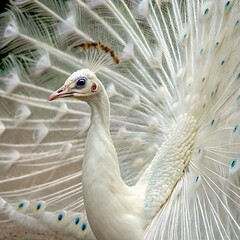 Fototapeta premium portrait of a peacock