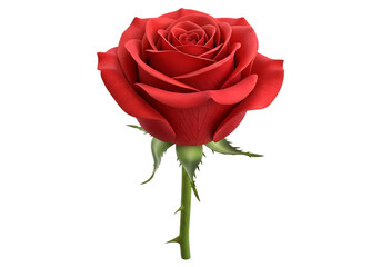 Fototapeta premium Single perfect red rose on a black background showcasing beauty and love