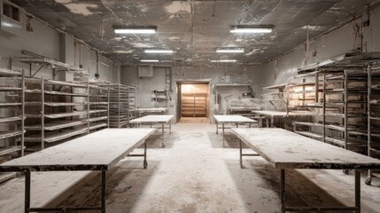 Industrial bakery interior