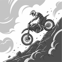 vector illustration of a motorcycle