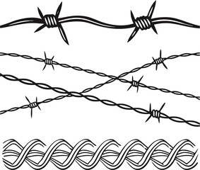 barbed wire vector