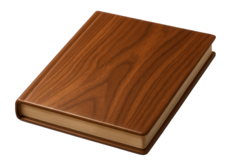 Wooden book cover with flat surface and smooth finish
