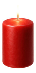 Red pillar candle with a berry scent