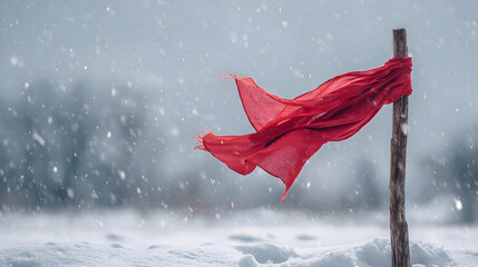 Symbol of Hope and Survival in a Winter Storm