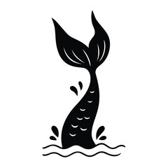 Naklejka premium Little Mermaid Tail SVG
