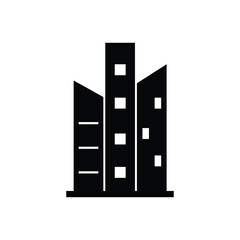 building  logo icon illustration flat