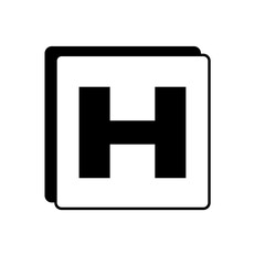 hospital sign flat icon logo illustration vector isoalated, suitable for web design, logo, app and more 